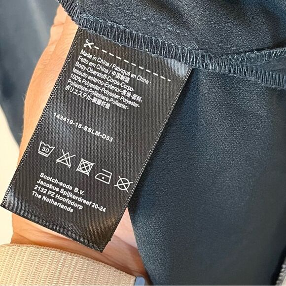 Scotch & Soda Field of Stars Tank Top Ringer Style Navy Blue Size Small - Picture 4 of 6